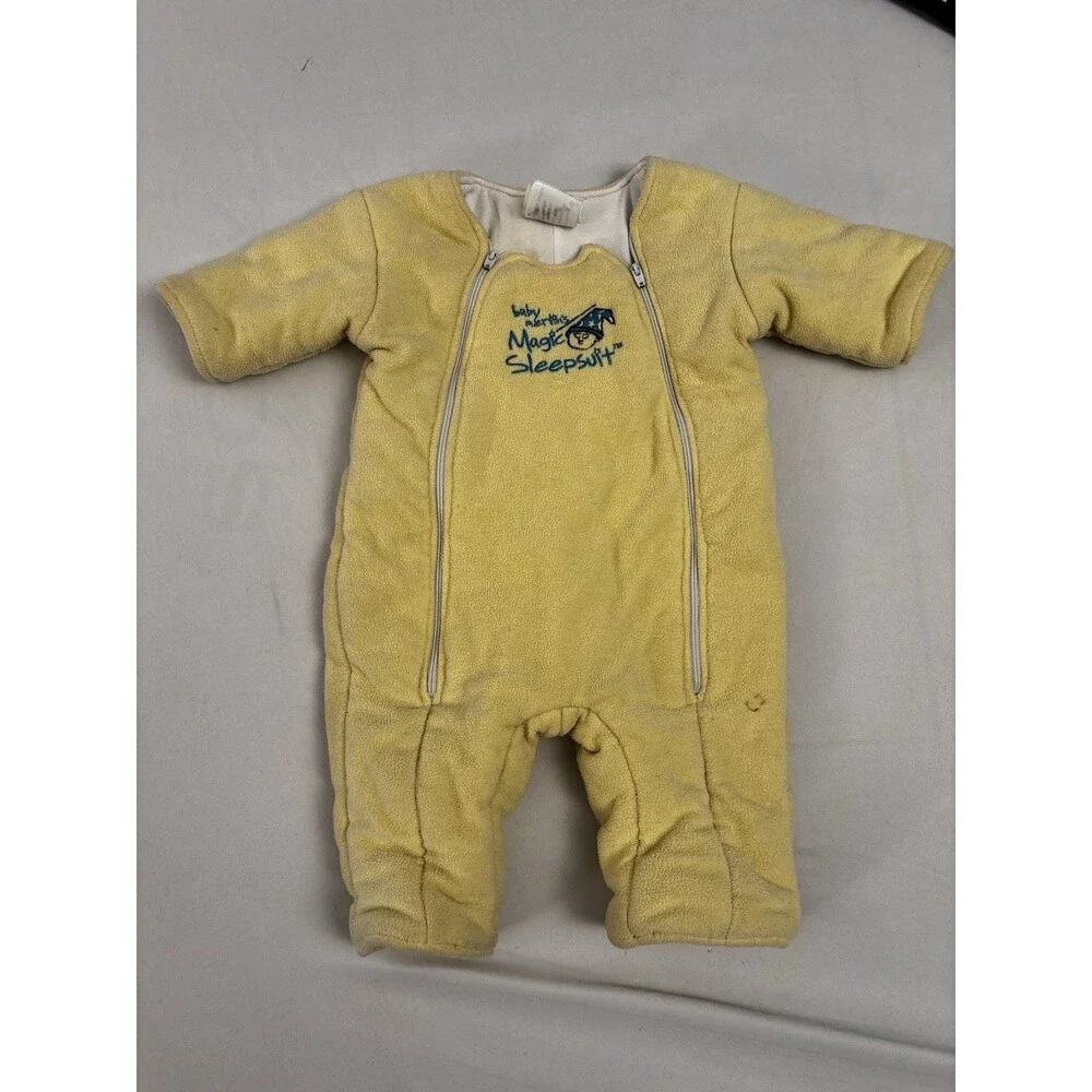 Baby Merlin’S Magic Sleepsuit soft yellow